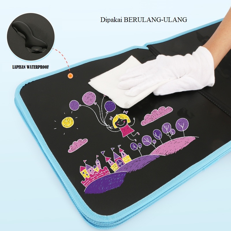 Sách Vẽ / Bảng Viết 6 Mặt Nhỏ Gọn Và Xóa Được Dành Cho Trẻ Em