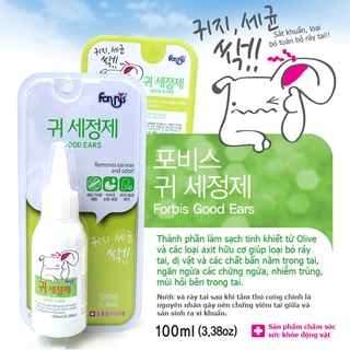 Dung dịch vệ sinh tai Forcans Forbis Good Ear 100ml