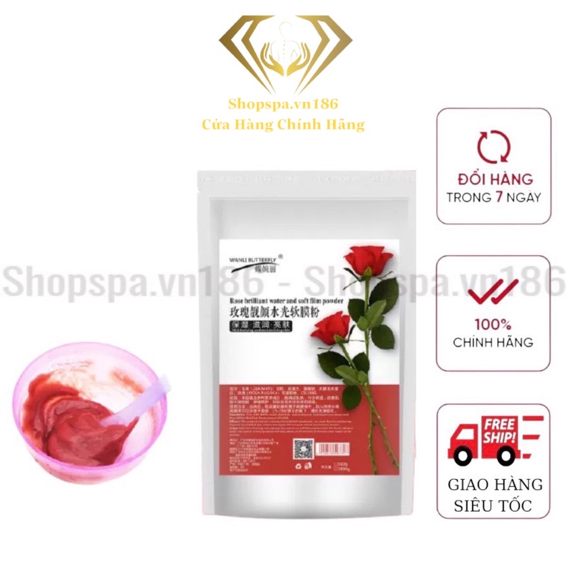 [ Độc Quyền - Có Video ] Mặt nạ Collagen Bột Hoa Hồng Đỏ