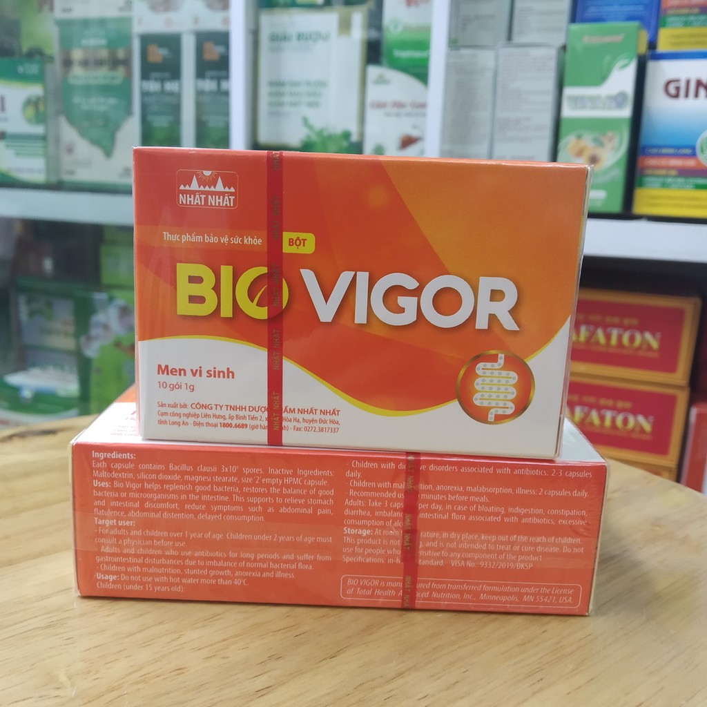 Men vi sinh Bio Vigor cho người rối loạn tiêu hóa CN36