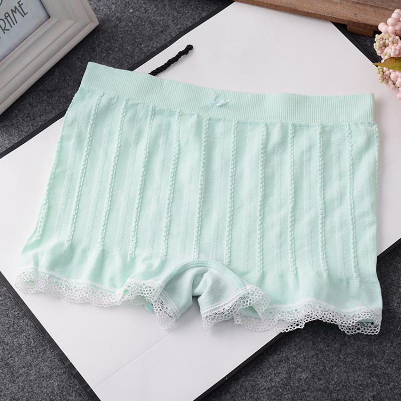 Quần lót cotton phối ren mặc váy hiện có 6 màu