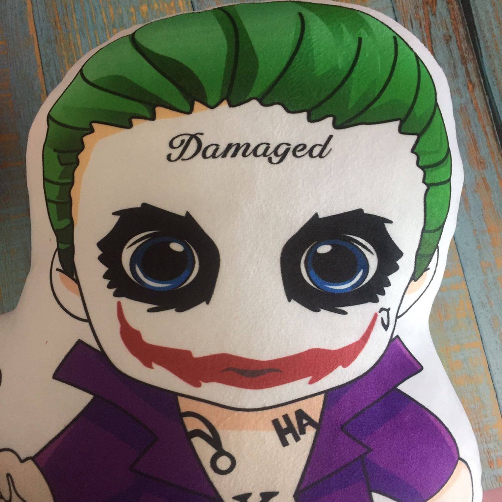 Gối ôm nhồi bông hình Harley Quinn DC The Joker độc đáo dành cho trang trí nhà cửa