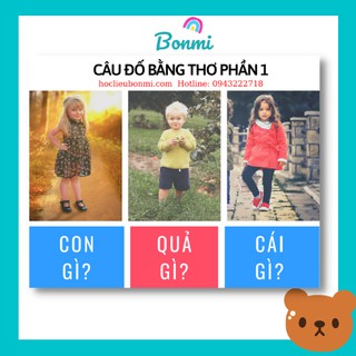 Học liệu Câu đố bằng thơ Phần 1