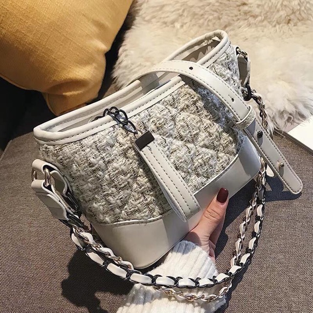 ORDER - Túi C.Gabrielle dạ tweed hàng cao cấp sale - CLIP HÀNG VỀ