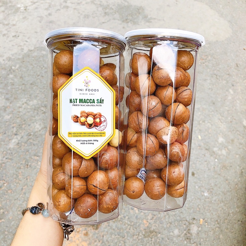 (TNF) 500G Hạt Macca Daklak Sấy Tini Foods Loại 1 - Size To Hạt Đều - Hàng Chuẩn VSATTP