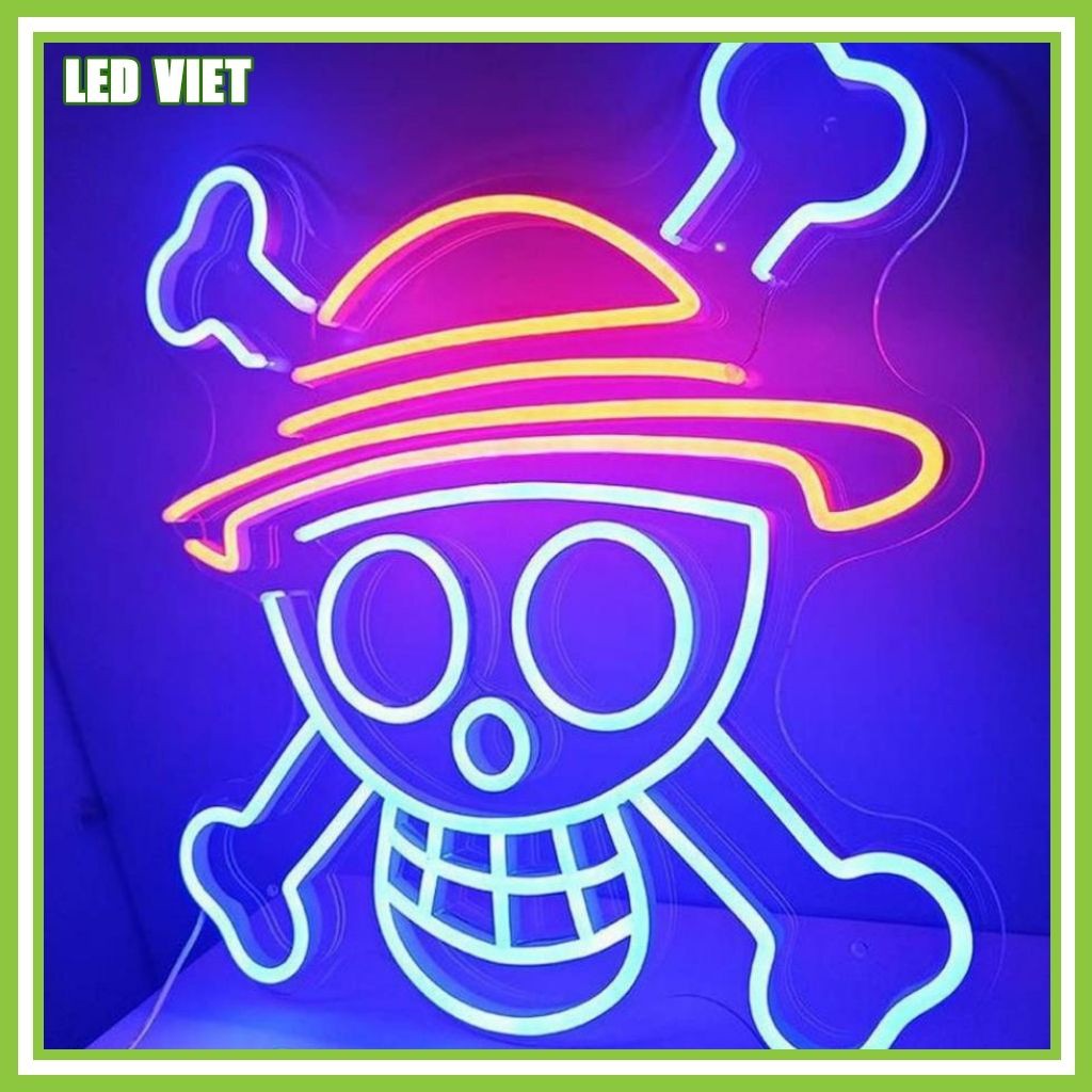 Đèn trang trí LED Neon hình Đầu Lâu Xương Chéo mã M30