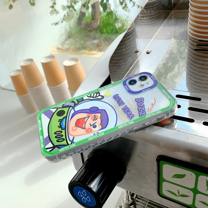 Ốp điện thoại mềm chống sốc in hình Buzz Lightyear dễ thương cho iPhone 13 11 12 Pro XS Max X XR 7 8 Plus