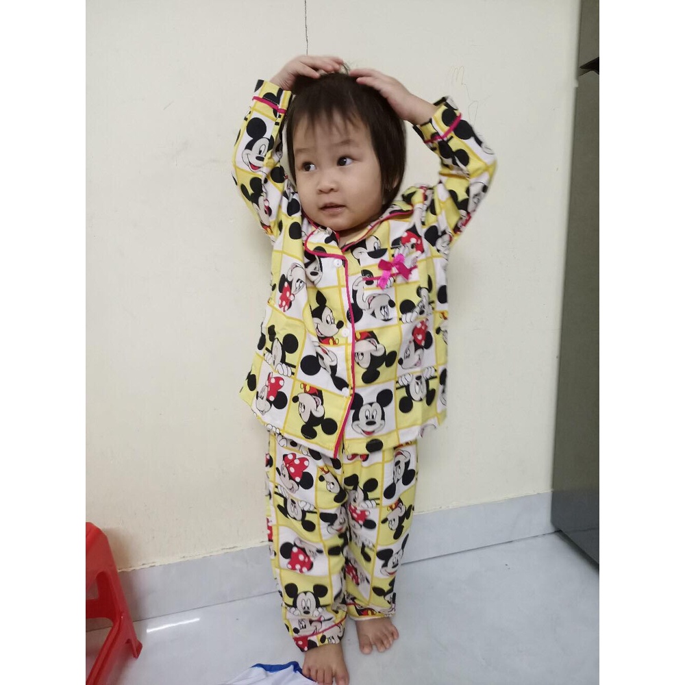 Bộ đồ ngủ Pijama dài tay chất liệu Kate thái họa tiết cho bé gái (12~32kg) - Hirokids