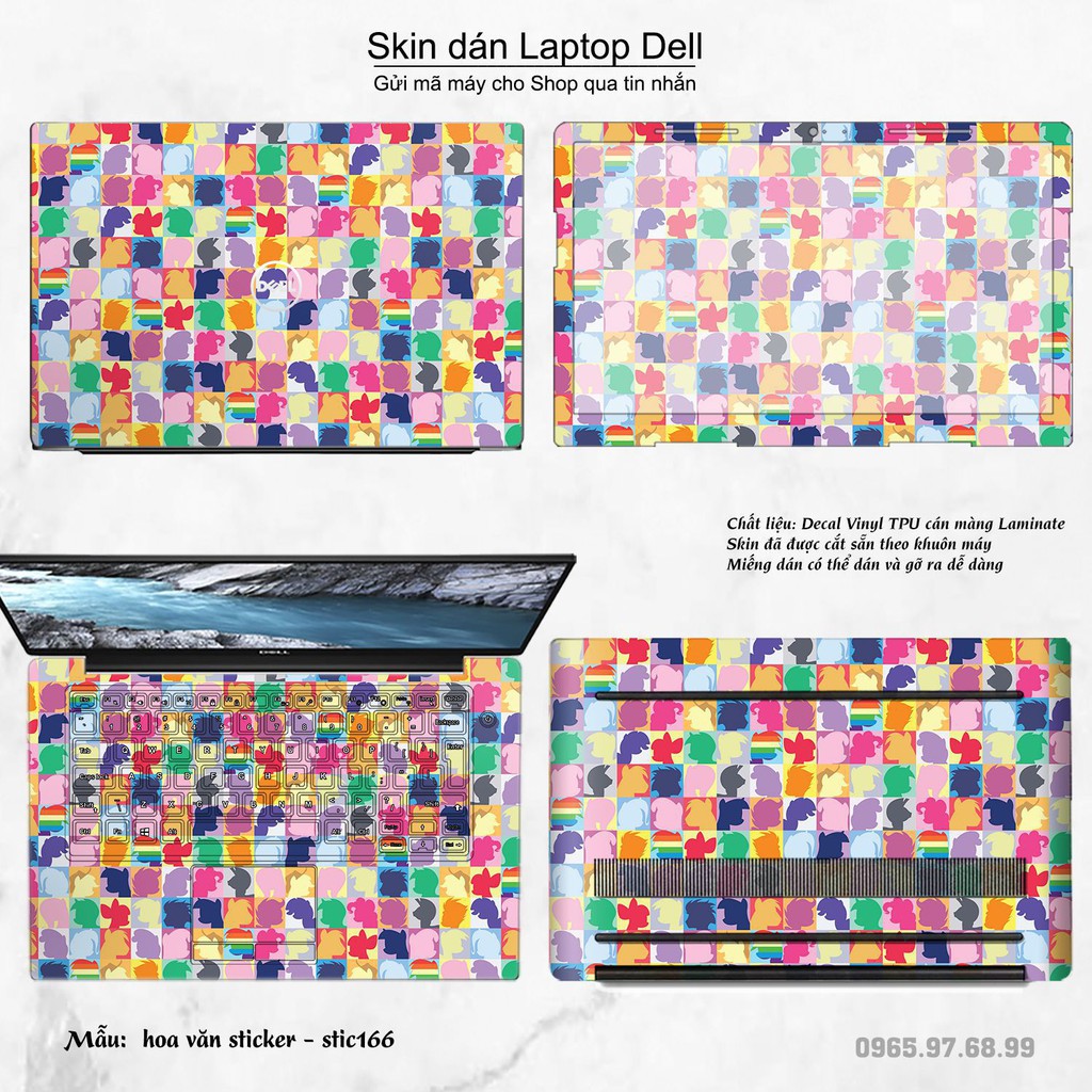 Skin dán Laptop Dell in hình Hoa văn sticker _nhiều mẫu 27 (inbox mã máy cho Shop)