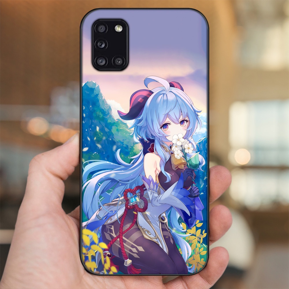 Ốp lưng Samsung A31 viền đen in hình Ganyu Genshin Impact