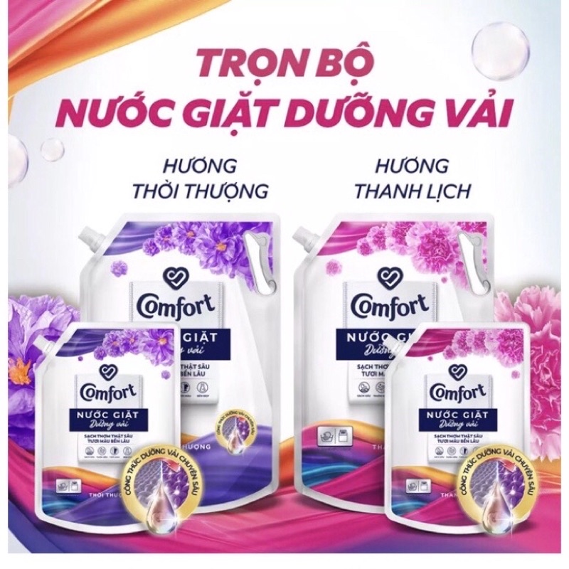 [COMFORT] Nước giặt Comfort chống lão hóa vải, giữ màu vải hương Thanh Lịch/Thời Thượng