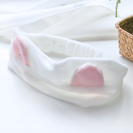 Băng đô mềm co giãn thiết kế tai mèo dễ thương xinh xắn cho nữ