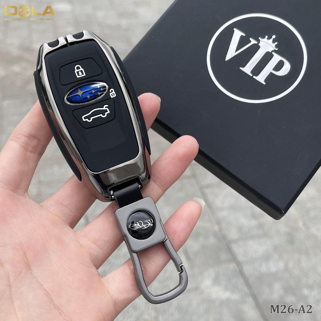 Vỏ ốp khoá xe hơi - Bọc chìa smartkey ô tô Subaru Forester, Outback, XV, WR -pk.6