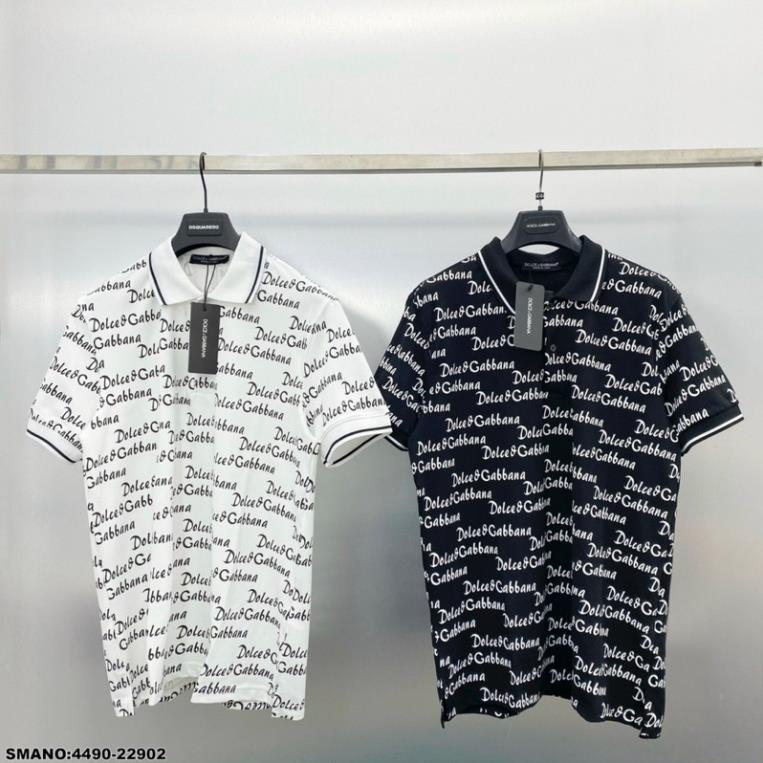 Áo Polo DG Nam In Chữ Hoạ Tiết Cực Chất - Áo Polo GC Nam Chất Vải Siêu Mát