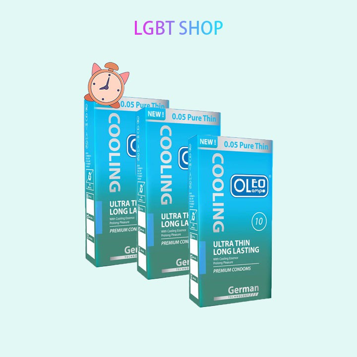 COMBO 3 HỘP BAO CAO SU GAI OLEO BẠC HÀ HỘP 12 CÁI
