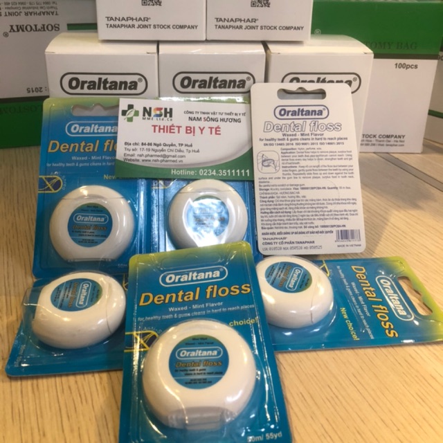 CHỈ NHA KHOA ORALTANA CUỘN CHỈ NHA KHOA ORALTANA DENTAL FLOSS CỦA TANAPHAR CÔNG NGHỆ NHẬT BẢN