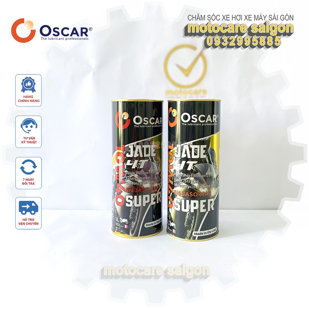 Nhớt full tổng hợp 10w40 xe số Oscar Jade 4T Super dầu nhớt xe côn tay