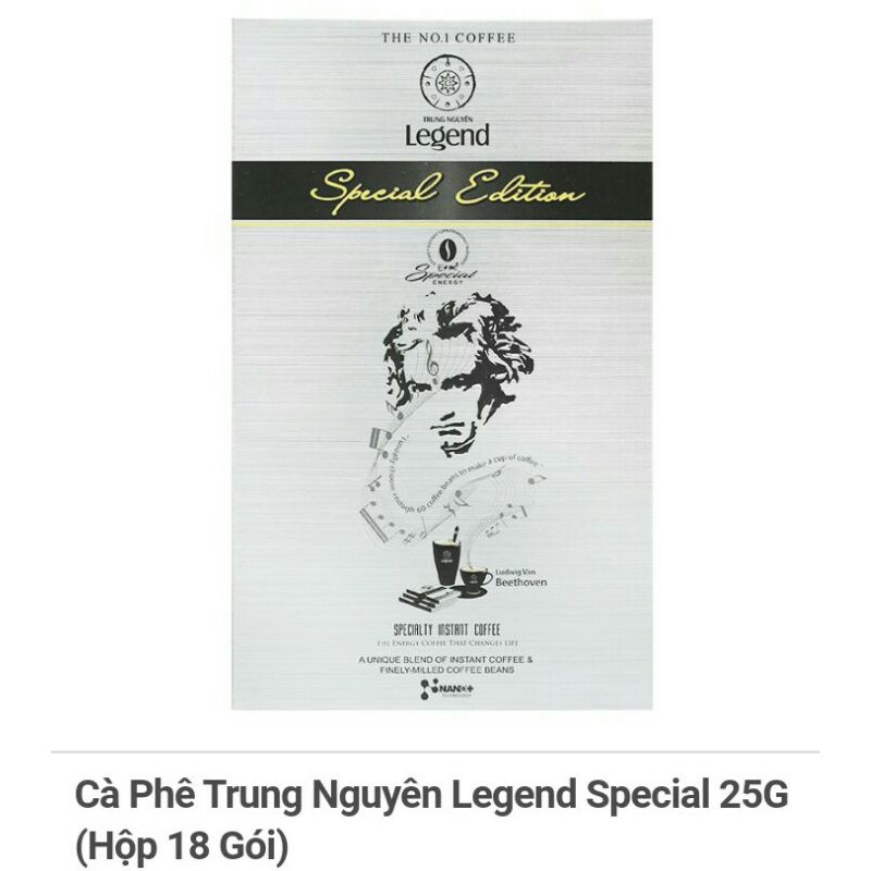 Cà Phê Trung Nguyên Legend Special 25G(Hộp 18 Gói)