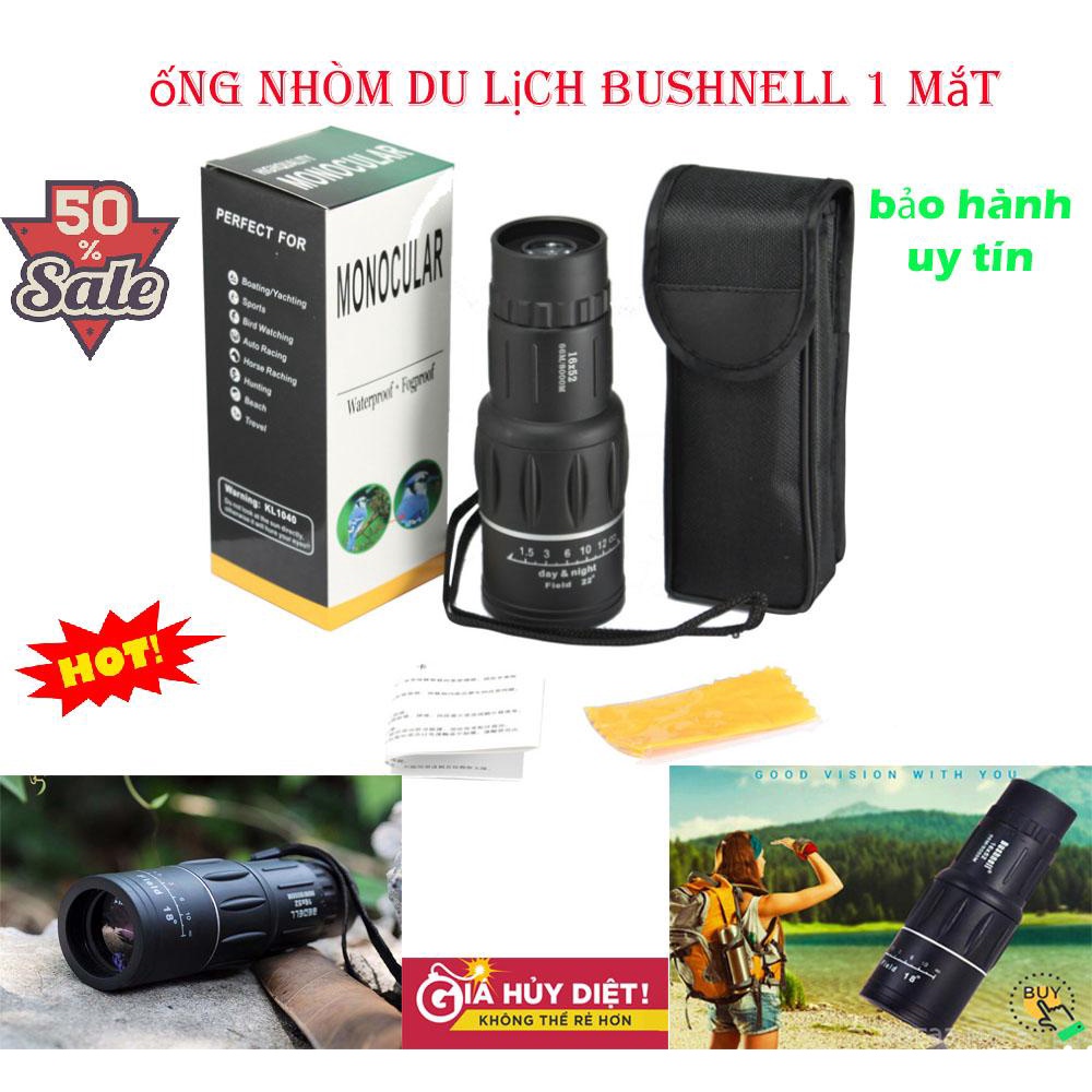 Ống nhòm Bushnell 1 mắt cao cấp, độ room nhanh chóng, nhìn xa, sắc nét, bảo hành 1 đổi 1 bởi Good 365.168,