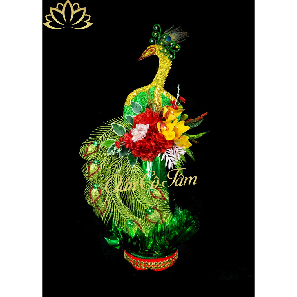 Oản Tài Lộc - Oản Thắp Hương Cô Tâm màu xanh 1kg-1,5kg - 108