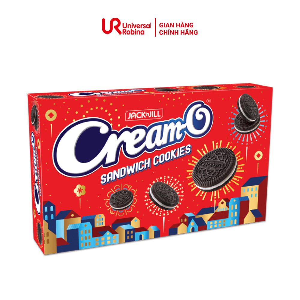 Cream-O Bánh quy sôcôla kem vani phiên bản Tết - Hộp giấy 324g
