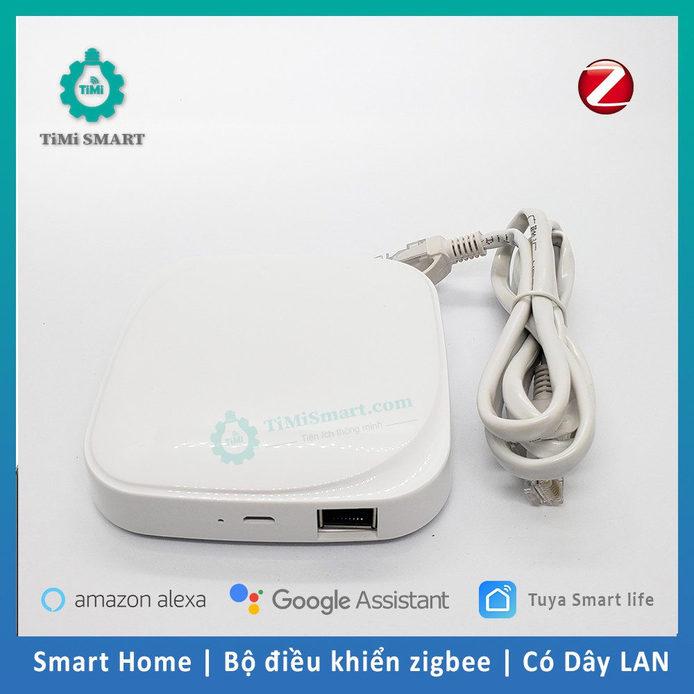 Bộ Hub Điều Khiển Trung Tâm Zigbee 3.0 Gateway Nhà Thông Minh Hệ Tuya Smartlife (Bản có cổng LAN Mẫu mới 2021)