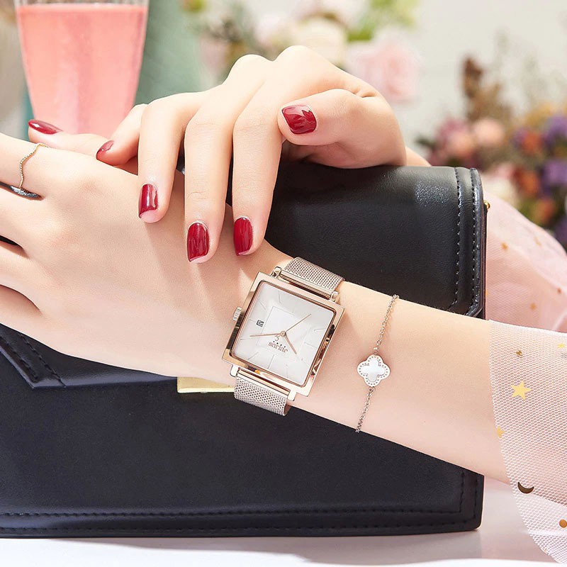 [Julius Official] Đồng hồ nữ Julius JA1207 dây thép
