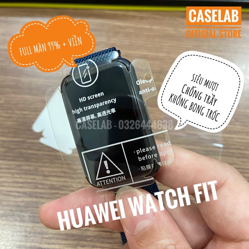 Miếng dán PPF full màn và cạnh viền Huawei WATCH FIT