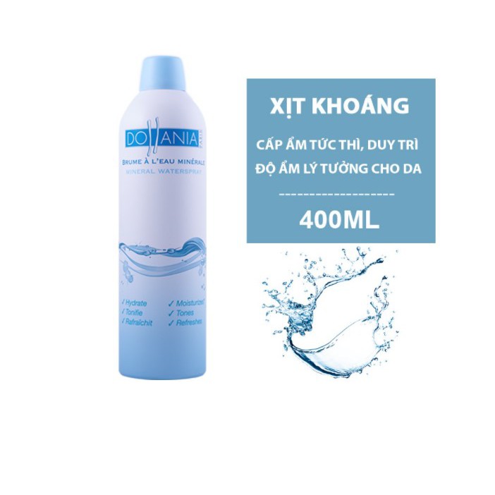 Xịt Khoáng Dưỡng Ẩm Cấp Nước Cho Da Dollania 400ml