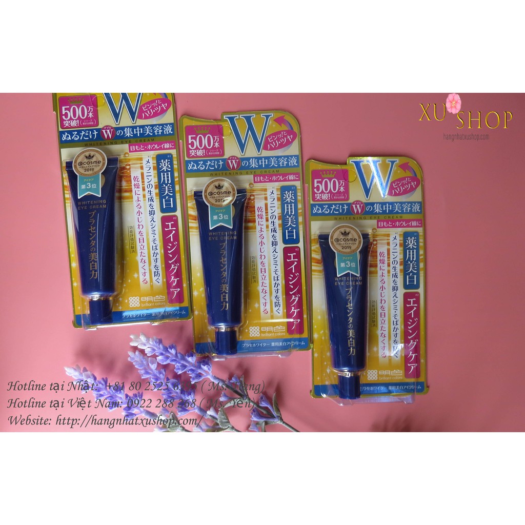 Kem  dưỡng mắt Placenta giảm nếp nhăn, tàn nhang của Meishoku | BigBuy360 - bigbuy360.vn