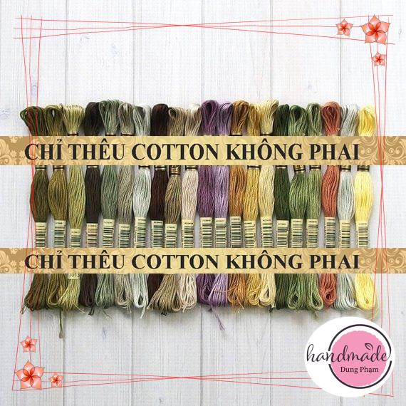 SET 21 TÉP CHỈ THÊU - MÀU NHƯ HÌNH - Chỉ thêu COTTON CXC / B 10