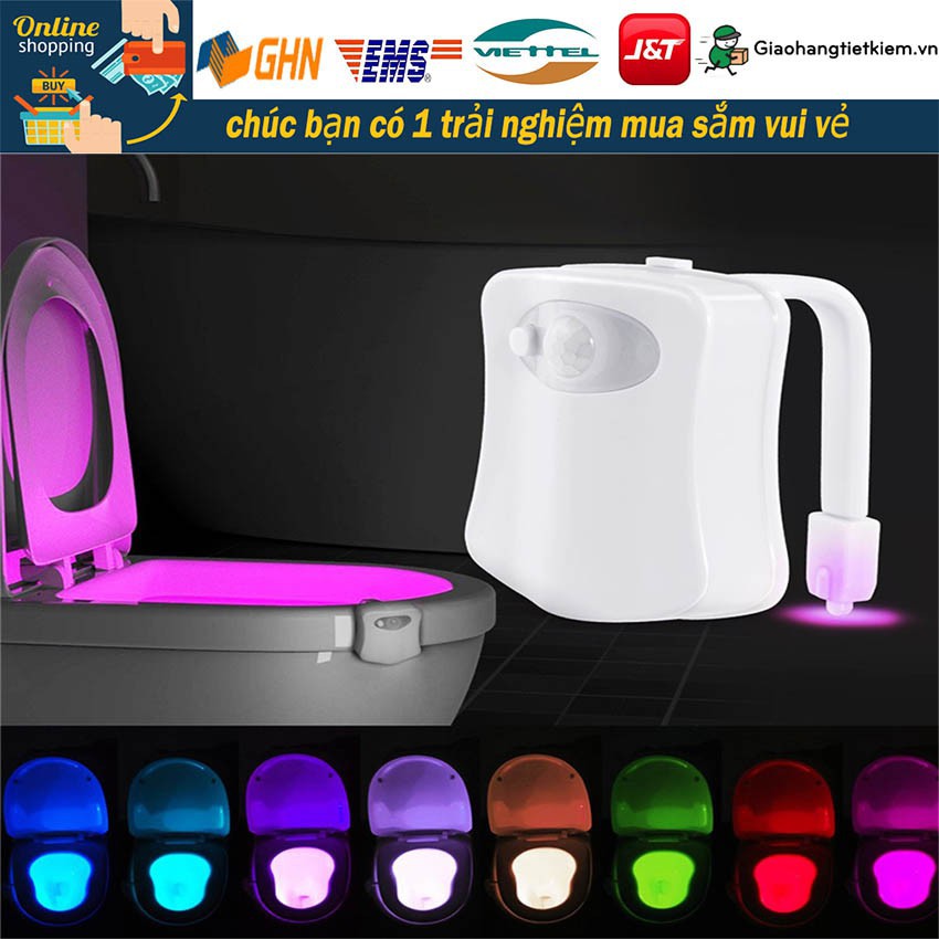 Đèn led cảm ứng trong Toilet, Tiết kiệm điện năng Toilet Sensor Light HÀNG CAO CẤP