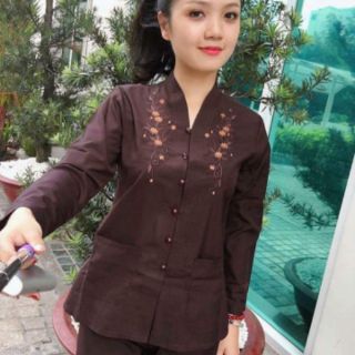 Đồ  phật  tử#Balai  siêu đồ lam đi chùa cổ balai không nhăn có túi áo tay dài