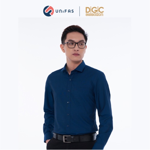 Áo sơ mi nam dài tay DGCs form Slim fit trơn màu hiện đại, chất vải Bamboo mềm mịn thấm hút tốt SASDCB10M