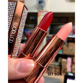 Set son WodWod 2 cây Natural Avocado Lipstick (son lì + son dưỡng)