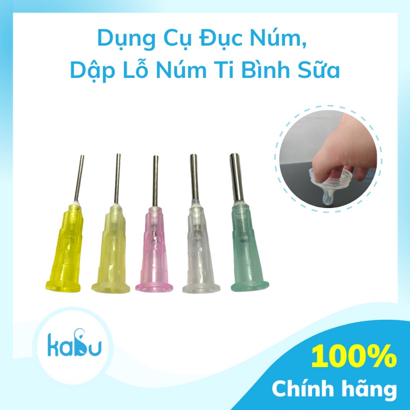 KABU - Dụng Cụ Đục Núm, Dập Lỗ Núm Bình Sữa | Đục Lỗ Núm Ti Nhanh Chóng Thay Dập Núm Farlin