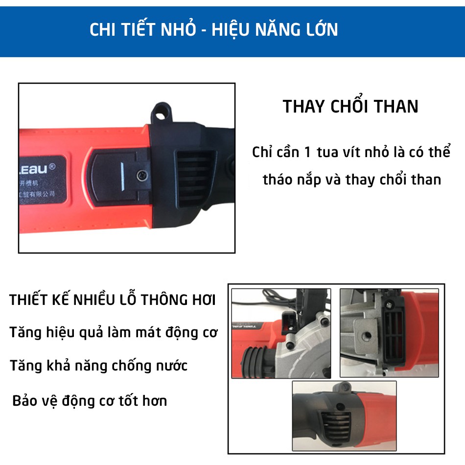 Máy cắt rãnh tường 2 lưỡi Tableau 6807 - Máy cắt không bụi, công suất mạnh mẽ - TC MART