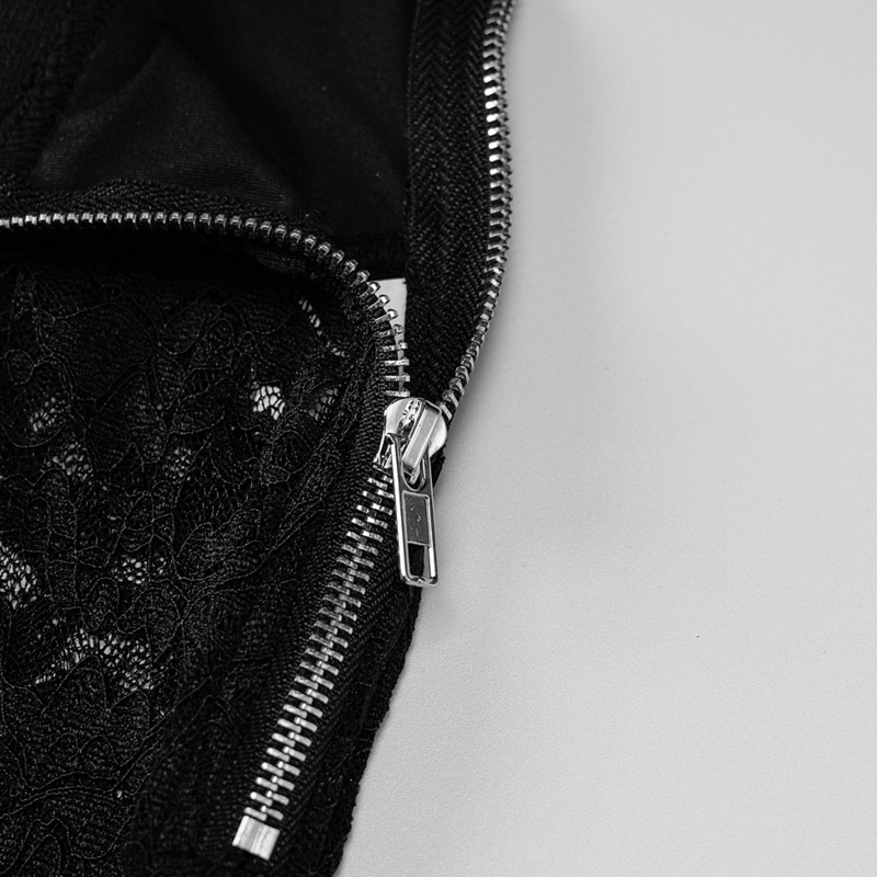 Quần Legging Lưng Cao Phối Ren Xuyên Thấu In Chữ Thời Trang Mùa Hè Quyến Rũ Cho Nữ