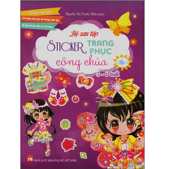 Sách - Bộ sưu tập Sticker trang phục Công chúa 3 - 6 tuổi - Tập 1
