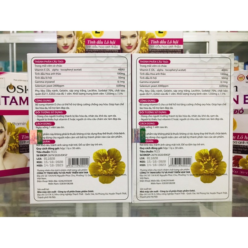 VITAMIN E ĐỎ lọ 30 viên