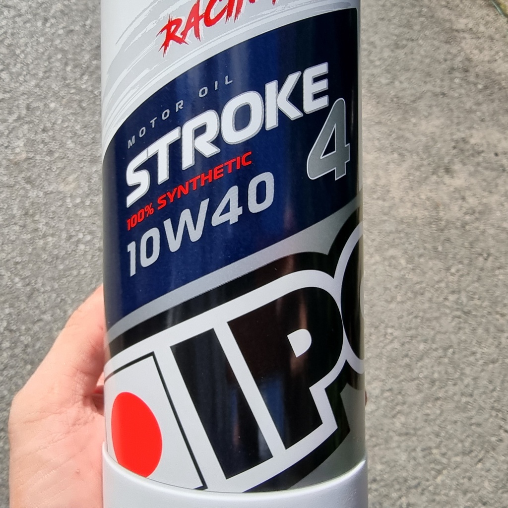 Nhớt Siêu Cao Cấp Xe Đua Tổng Hợp 4T Ipone Stroke 4 Racing 10W-40 - Hàng Chính Hãng Nhập Khẩu 100% từ Pháp