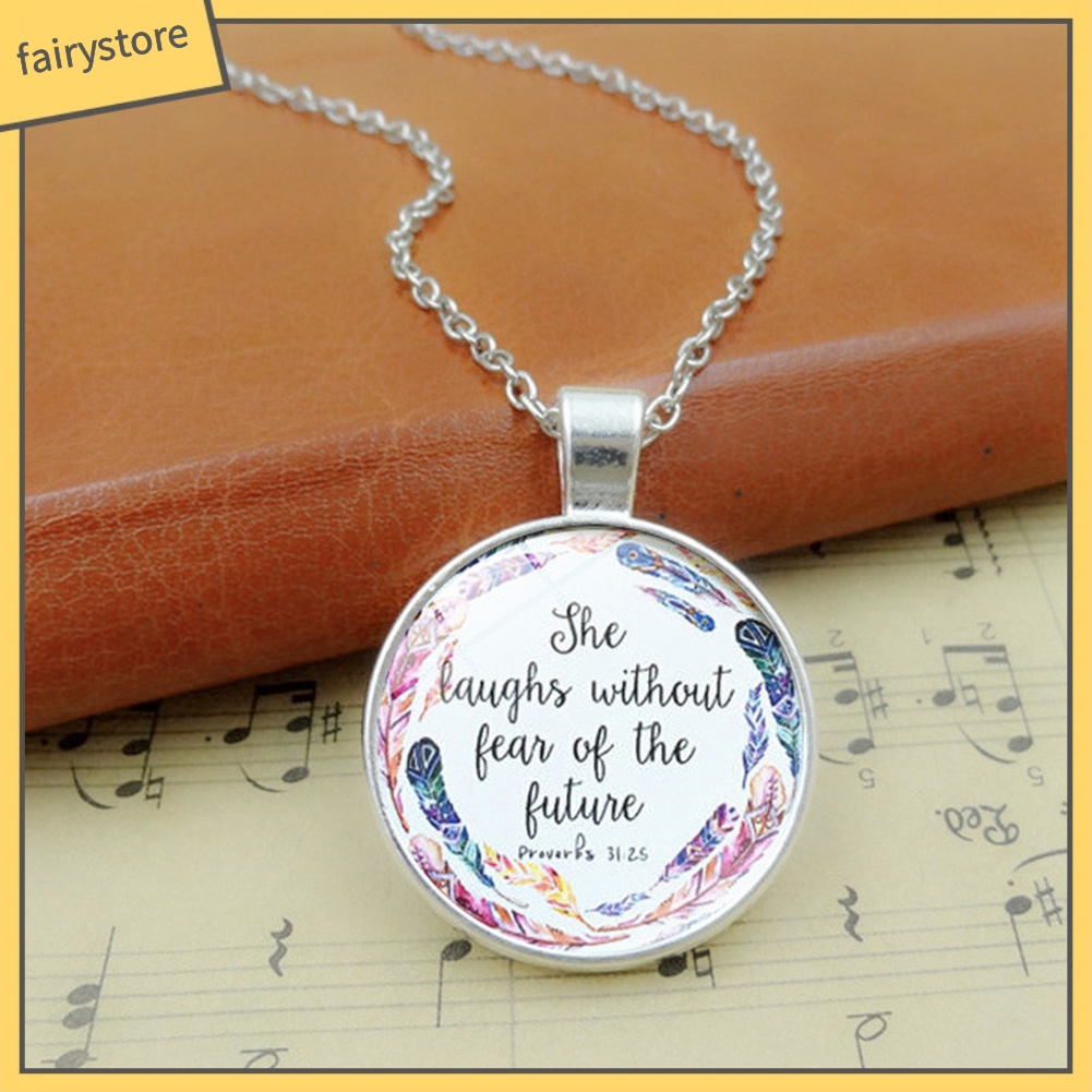 Dây Chuyền Mặt Thủy Tinh Họa Tiết Thời Trang Độc Đáo