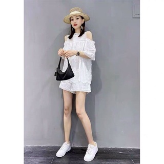 SET Ren Trắng Rớt Vai đi biển