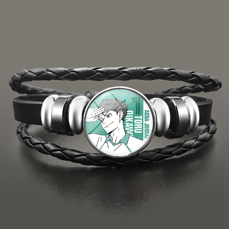 Vòng đeo tay họa tiết anime Haikyuu thời trang xinh xắn