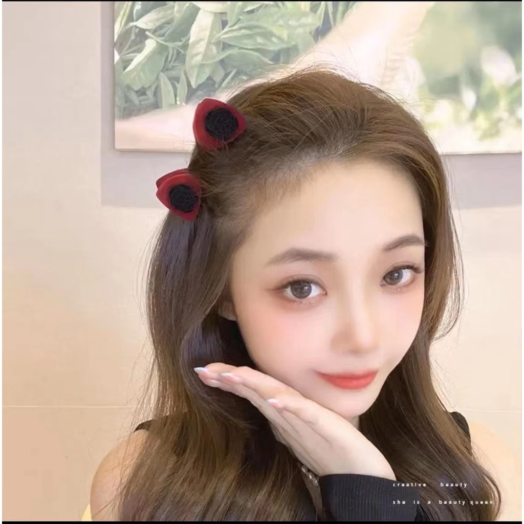 Kẹp Tóc Hình Tai Mèo Hai Mặt Nhỏ Xinh Thời Trang 2022 Cho Bạn Gái