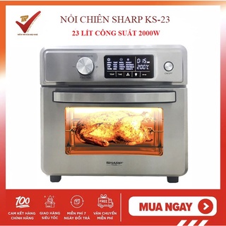 Mua  Mã ELHADEV giảm 4% đơn 300K  (BH 12 tháng) Nồi chiên không dầu  Lò nướng sharp 23 lít KS-23 KS23 Công suất 2000w