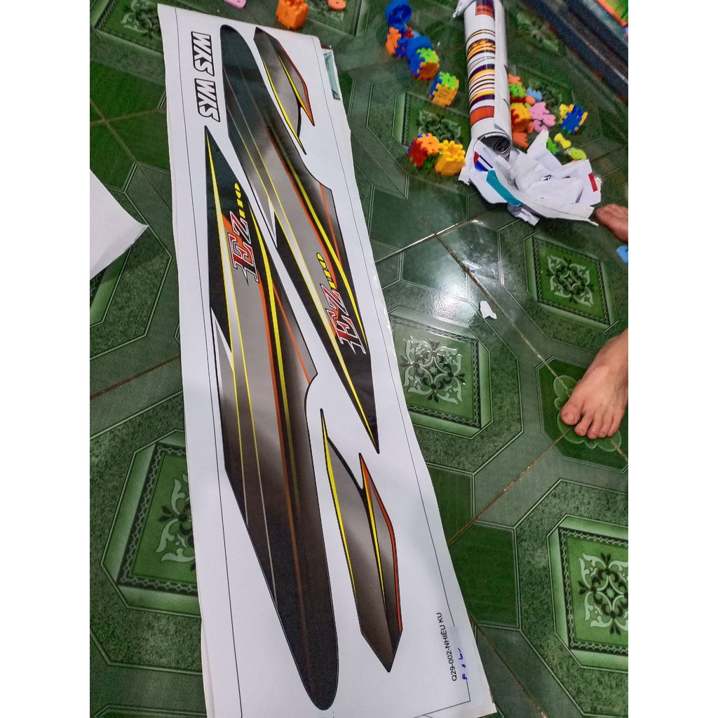 Tem rời ez 110 xe đen