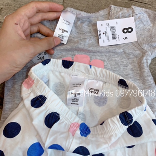 Bộ cộc cho Bé Gái Hình Hoa xuất dư xịn (form to)