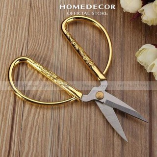 Kéo cán rồng vàng cắt siêu sắc