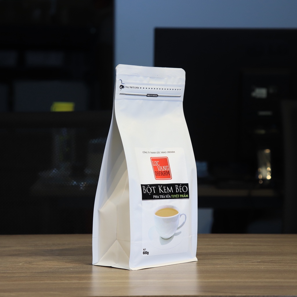 Bột Kem Béo Nguyên Liệu Làm Trà Sữa Trân Châu Tự Pha TUYỆT PHẨM 600g